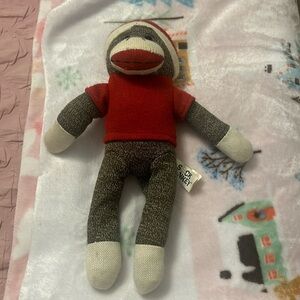 Sock monkey stuffed animal
